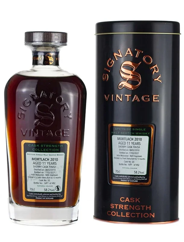 Mortlach 11 Year Old 2010 Signatory Cask Strength