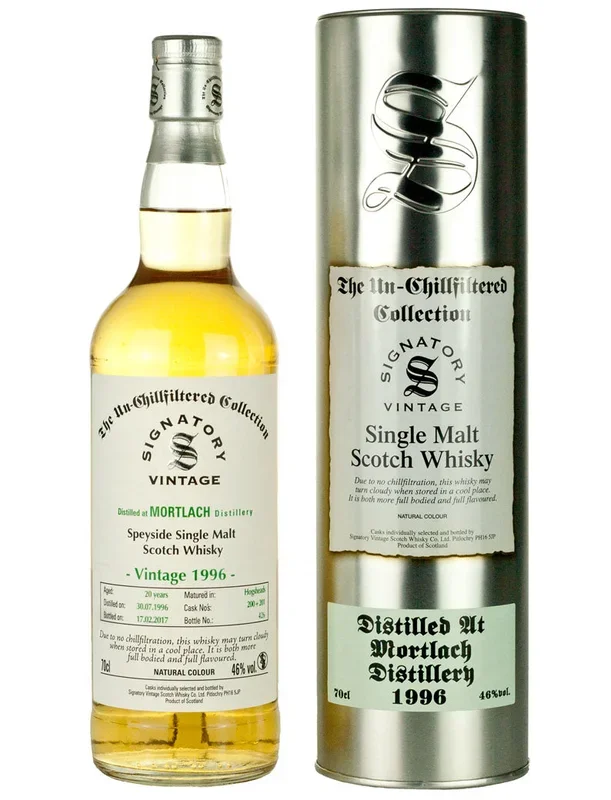Mortlach 20 Year Old 1996 Signatory Un-Chillfiltered