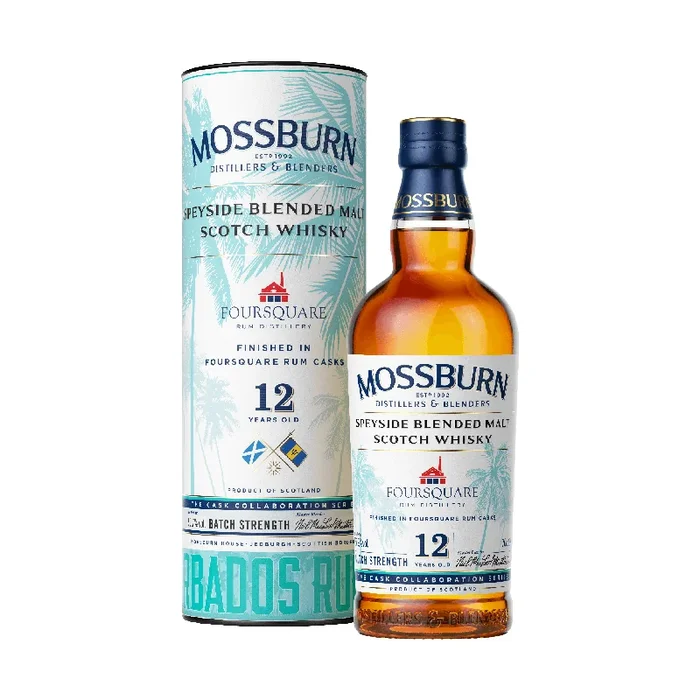 Mossburn Blended Malt Scotch Batch Strength Finished In Foursquare Rum Casks 12 Year Whiskey