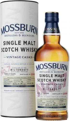 Mossburn No.7 Miltonduff Scotch Whisky 9 Year Old 750ml