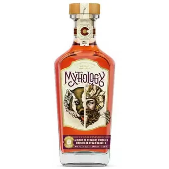 Mythology Distillery – Syrah-Finished Straight Whiskey (750ML)