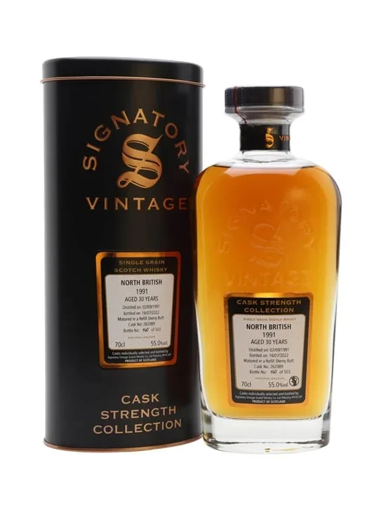 North British 30 Year Old (D.1991, B.2022) Signatory Vintage (Proof 110) Scotch Whisky | 700ML