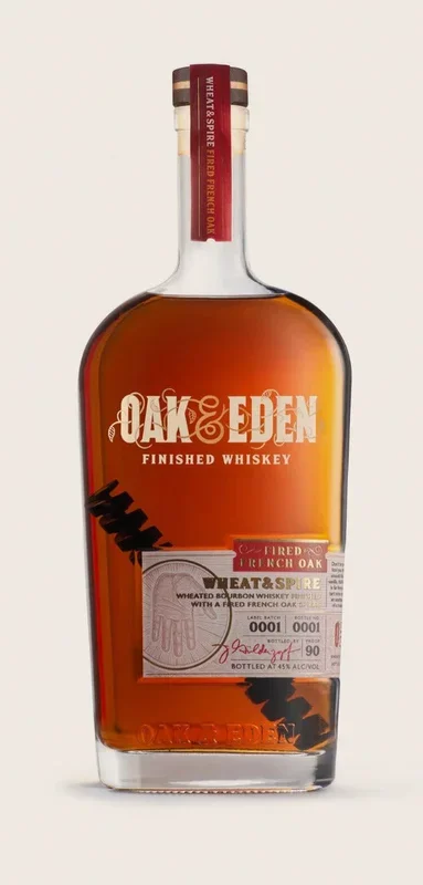 OAK & EDEN BOURBON WHEAT & SPIRE FIRED FRENCH OAK TEXAS 750ML