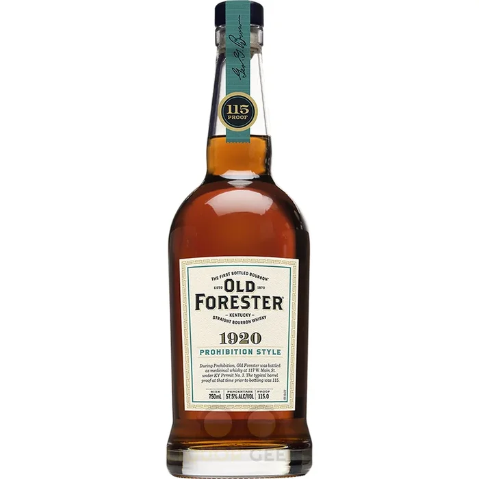 Old Forester 1920 Prohibition Style Kentucky Straight Bourbon Whiskey