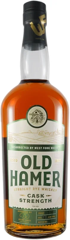 Old Hamer Cask Strength Straight Rye Whiskey