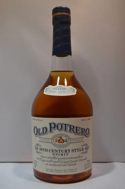 OLD POTRERO WHISKEY SPIRIT 18TH CENTURY STILE POT SAN FRANCISCO 102.4PF 750ML