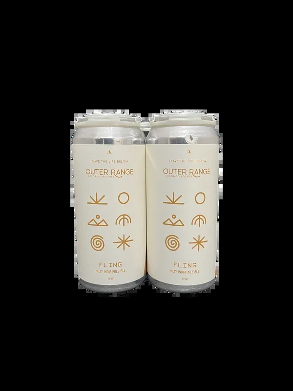 Outer Range Fling Hazy IPA 4 Pack Cans