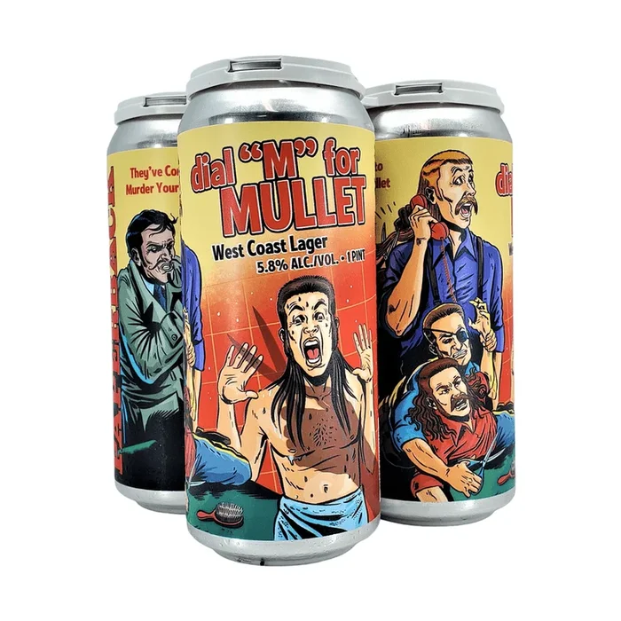 Paperback Brewing Co. Dial ‘M’ Mullet West Coast Lager Beer 4-Pack