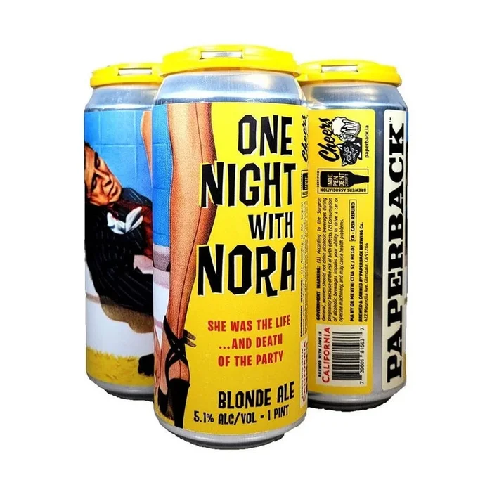 Paperback Brewing Co. One Night with Nora Blonde Ale Beer 4-Pack