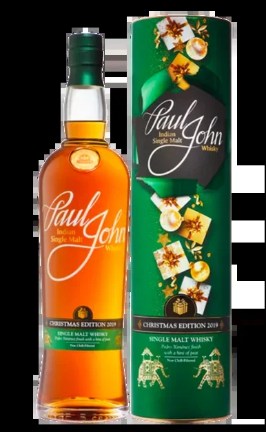 PAUL JOHN WHISKY SINGLE MALT CHRISTMAS EDITION INDIA 750ML