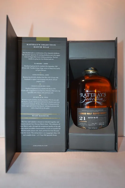 RATTRAYS SELECTION SCOTCH BLENDED MALT BATCH NO 2 750ML