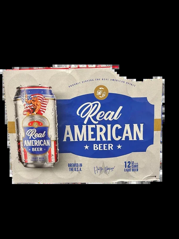 Real American Beer Light Beer 12 Pack Cans