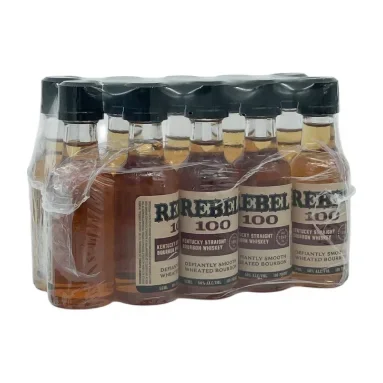 Rebel 100 Kentucky Straight Bourbon Whiskey 10 pk x 50ml