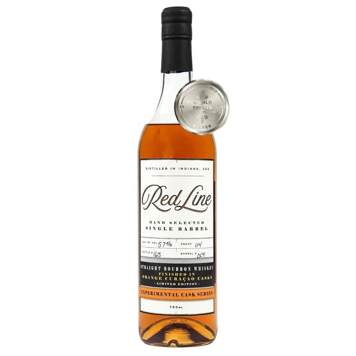 Red Line Orange Curacao Barrel Finish Straight Bourbon Whiskey 750ml