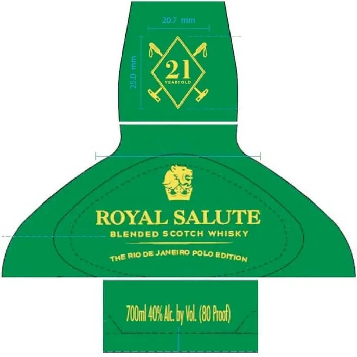Royal Salute Blended Scotch 21 Year Whiskey The Rio De Janeiro Polo Edition