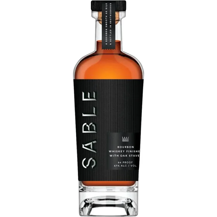 Sable Bourbon Whiskey – Finished With Oak Stave, Bottled in Brotherhood