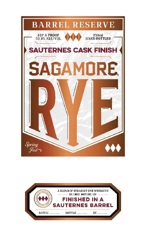 Sagamore Rye Barrel Reserve Sauternes Cask Finish 750mL