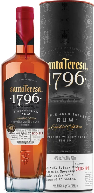 Santa Teresa 1796 Speyside Cask Solera Rum Batch No.1 750ml