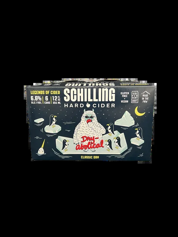 Schilling Dry-Abolical Hard Cider 6 Pack Cans