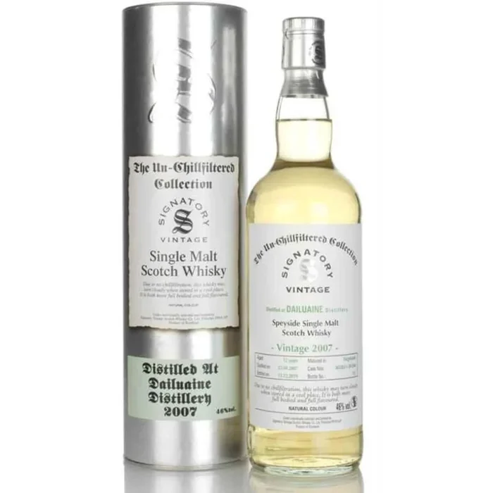 Signatory The Un-Chillfiltered Collection Dailuaine 12 Year Old 2007
