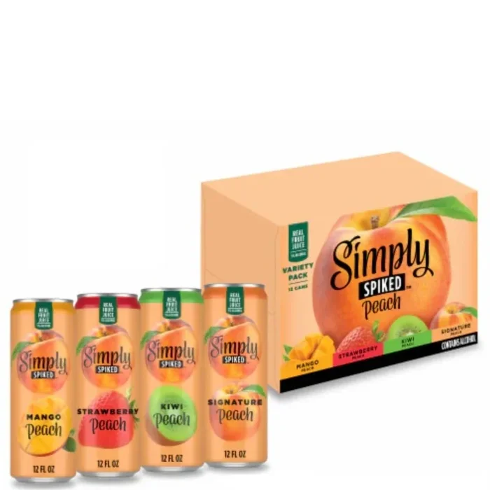 Simply Spiked Peach Variety Pack 12pk Can 12oz