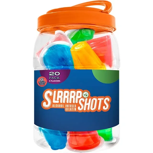 SLRRRP ALCOHOL INFUSED GELATIN SHOTS JAR 20X50ML