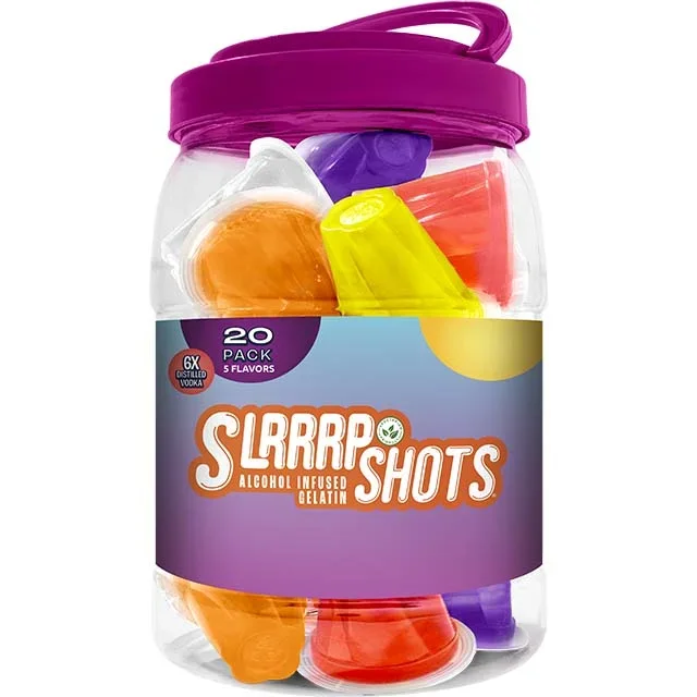 SLRRRP ALCOHOL INFUSED GELATIN SHOTS MASH UP JAR 20X50ML