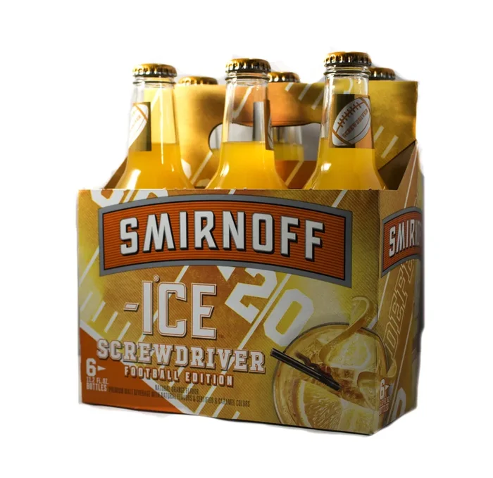 SMIRNOFF ICE SCREWDRIVER FOOTBALL EDITION 6X12OZ BOT