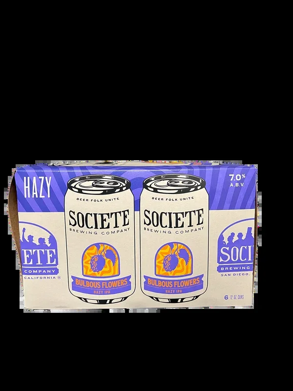 Societe Bulbous Flowers Hazy IPA 6 Pack Cans