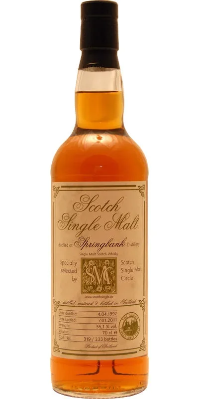 Springbank 1997 Scotch Single Malt Circle (MC) 13 Year Old