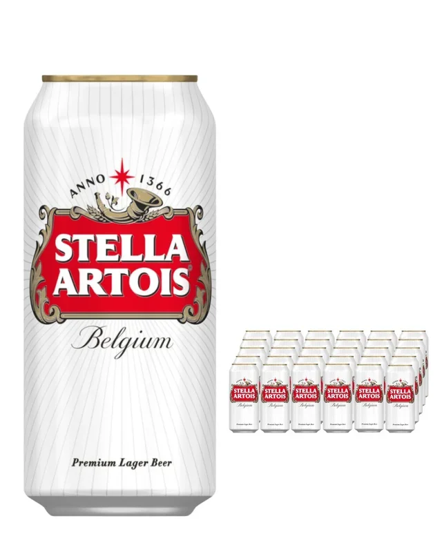 Stella Artois Premium Lager Beer Multipack, 24 x 440 ml