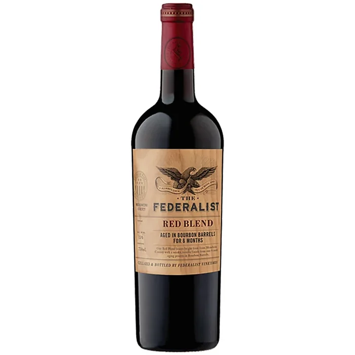 The Federalist Red Blend Aged In Bourbon Barrels Mendocino County