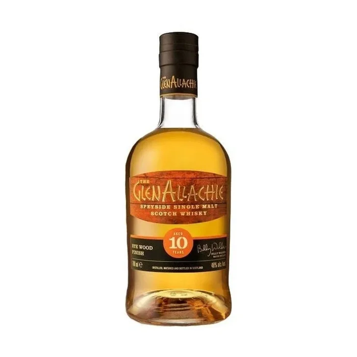 The GlenAllachie 10 Year Old Rye Wood Finish Speyside Single Malt Scotch Whisky