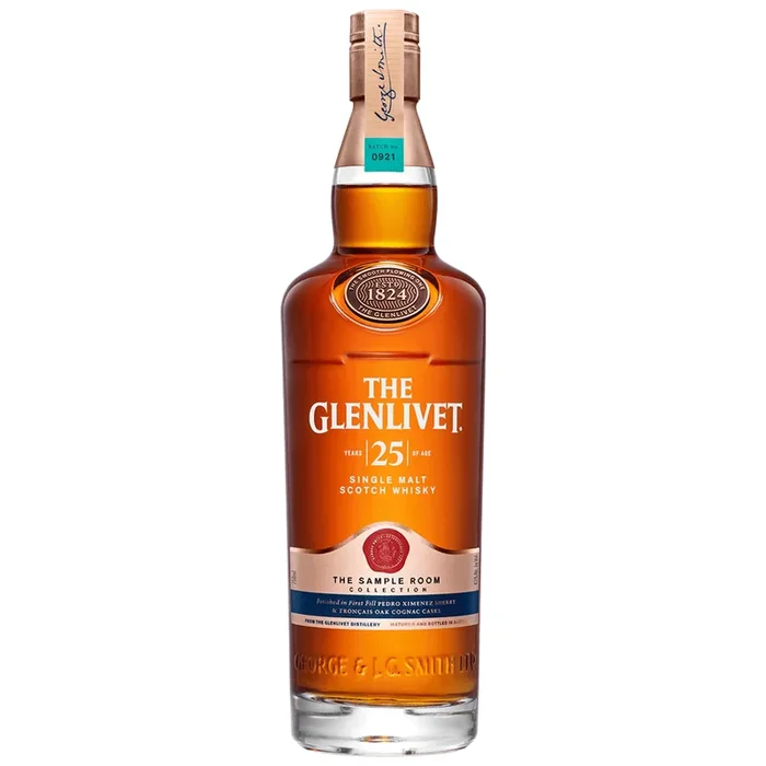 The Glenlivet Single Malt Scotch XXV 25 Year Whiskey