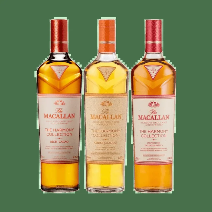 The Macallan Harmony Collection Bundle: Amber Meadow, Arabica, and Cacao