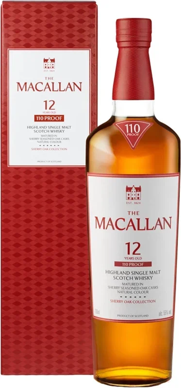 The Macallan Sherry Oak 12 Year Old Single Malt Whisky 110 Proof 750ml