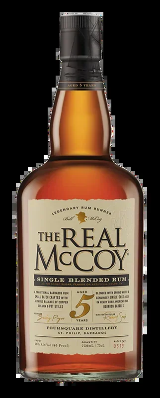 THE REAL MCCOY RUM BOURBON BARREL BARBADOS 5YR 750ML