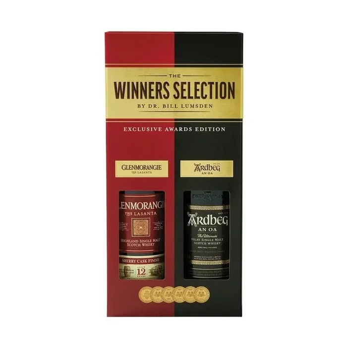 The Winners Selection Glenmorangie 12 Year Old ‘The Lasanta’ & Ardbeg ‘An Oa’ Single Malt Scotch Whisky Gift Set