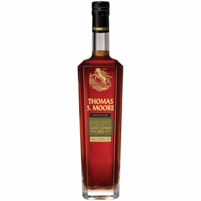 THOMAS S MOORE BOURBON FINISHED IN CABERNET SAUVIGNON CASKS EXTENDED CASK FINISH KENTUCKY 750ML