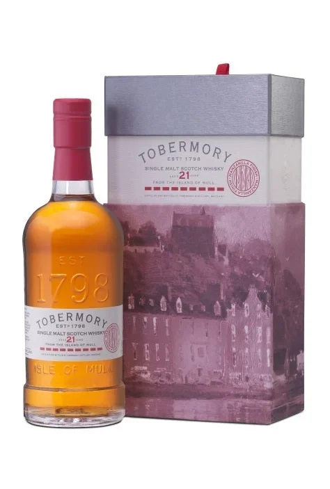 TOBERMORY SCOTCH SINGLE MALT ISLAND OF MULL 107.6PF 21YR 750ML