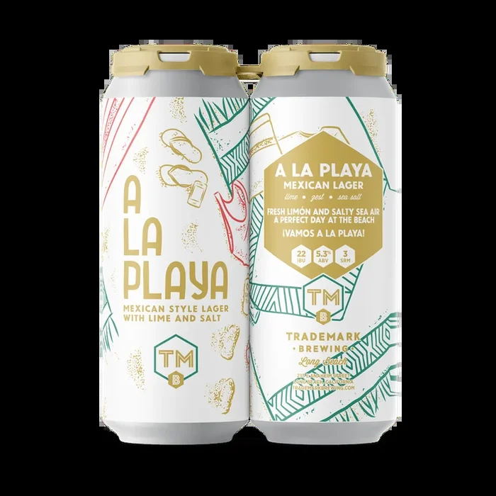 Trademark Brewing A La Playa Lager 4pk