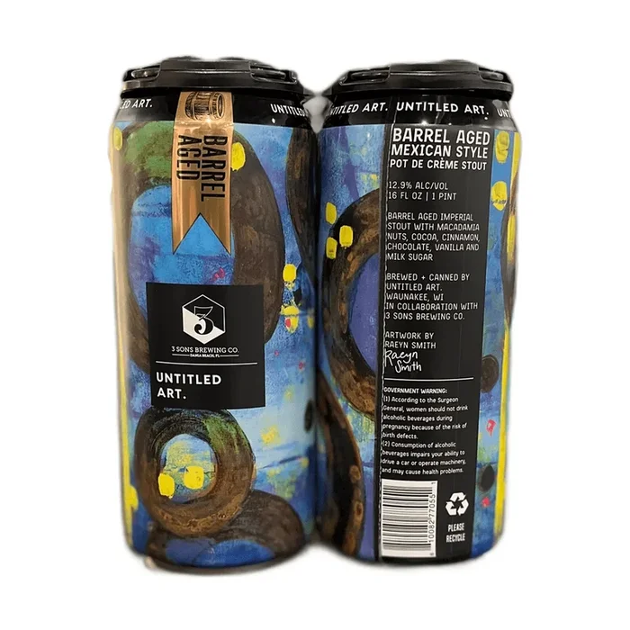 Untitled Art. Barrel Aged Mexican Style Pot de Cr‚me Stout Beer 2-Pack