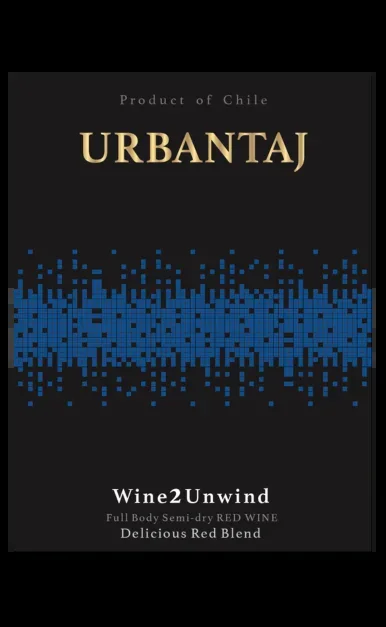 URBAN TAJ WINE2UNWIND RED WINE SEMI DRY CHILE 1.5LI