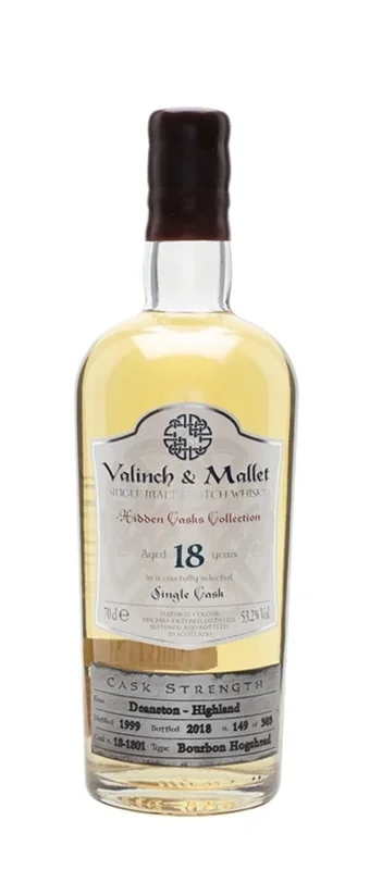 VALINCH & MALLET DEANSTON SCOTCH SINGLE MALT SINGLE CASK 18YR 750ML