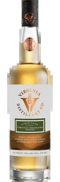 Virginia Distillery Co Cider Cask Finish Virginia Highland Whisky 750ml