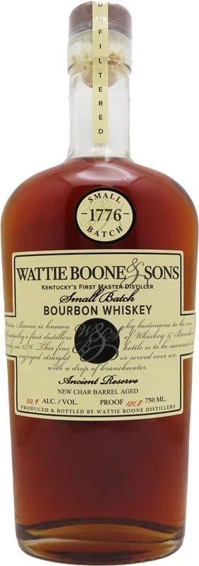 Wattie Boone & Sons 1776 Small Batch Ancient Reserve Bourbon Whiskey 750ml