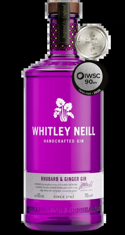 WHITLEY GIN DRY RHUBARB & GINGER UNITED KINGDOM 750ML