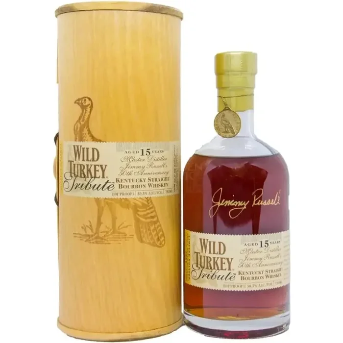 Wild Turkey Tribute 15 Year Old Jimmy Russell 50th Anniversary 2005 Kentucky Straight Bourbon Whiskey 750ml