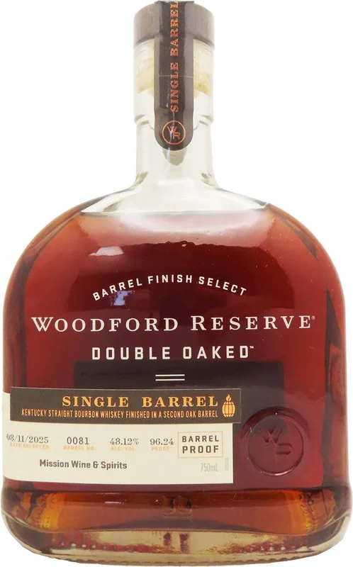 Woodford Reserve “Mission Exclusive” Double Oaked Single Barrel Kentucky Bourbon 750ml