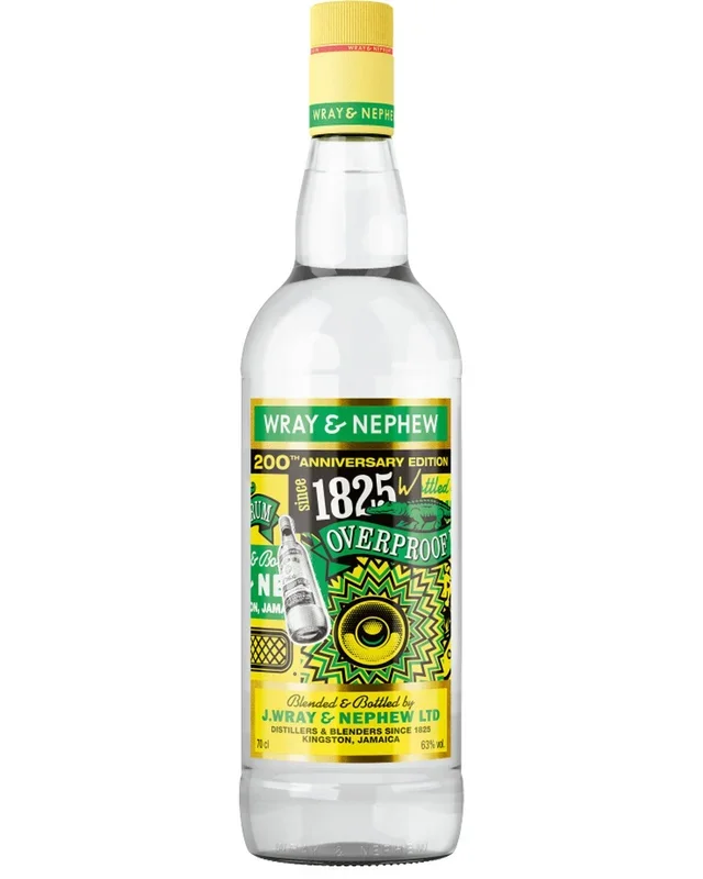 Wray & Nephew Limited Edition Bottle White Over Proof Rum, 70 cl